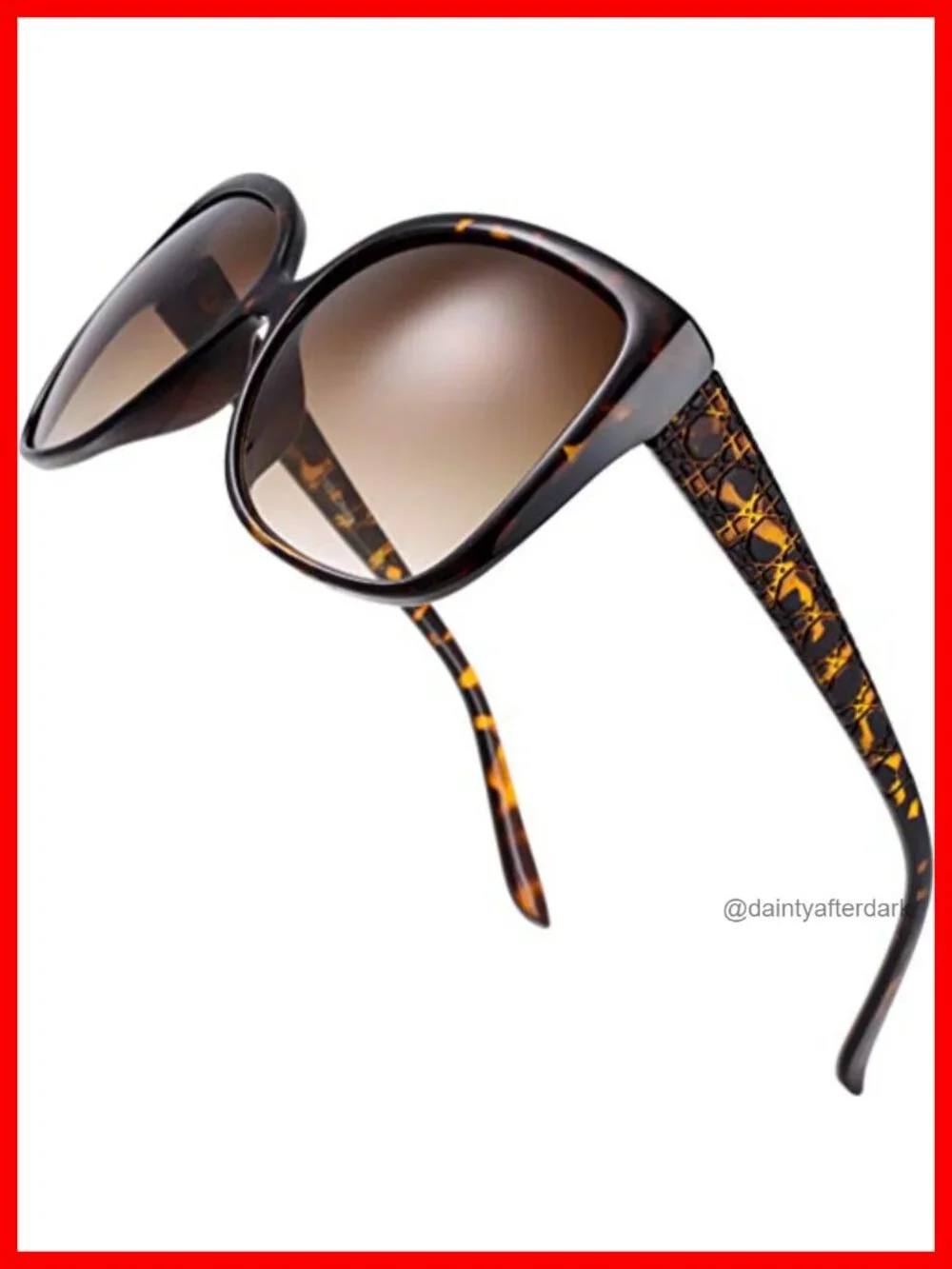 Oversized Square Cat Eye Hybrid Butterfly Sunglasses UV Protection